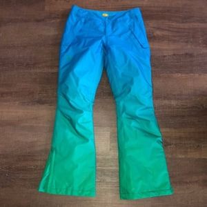 Women small Under Armour storm snow pants ombré